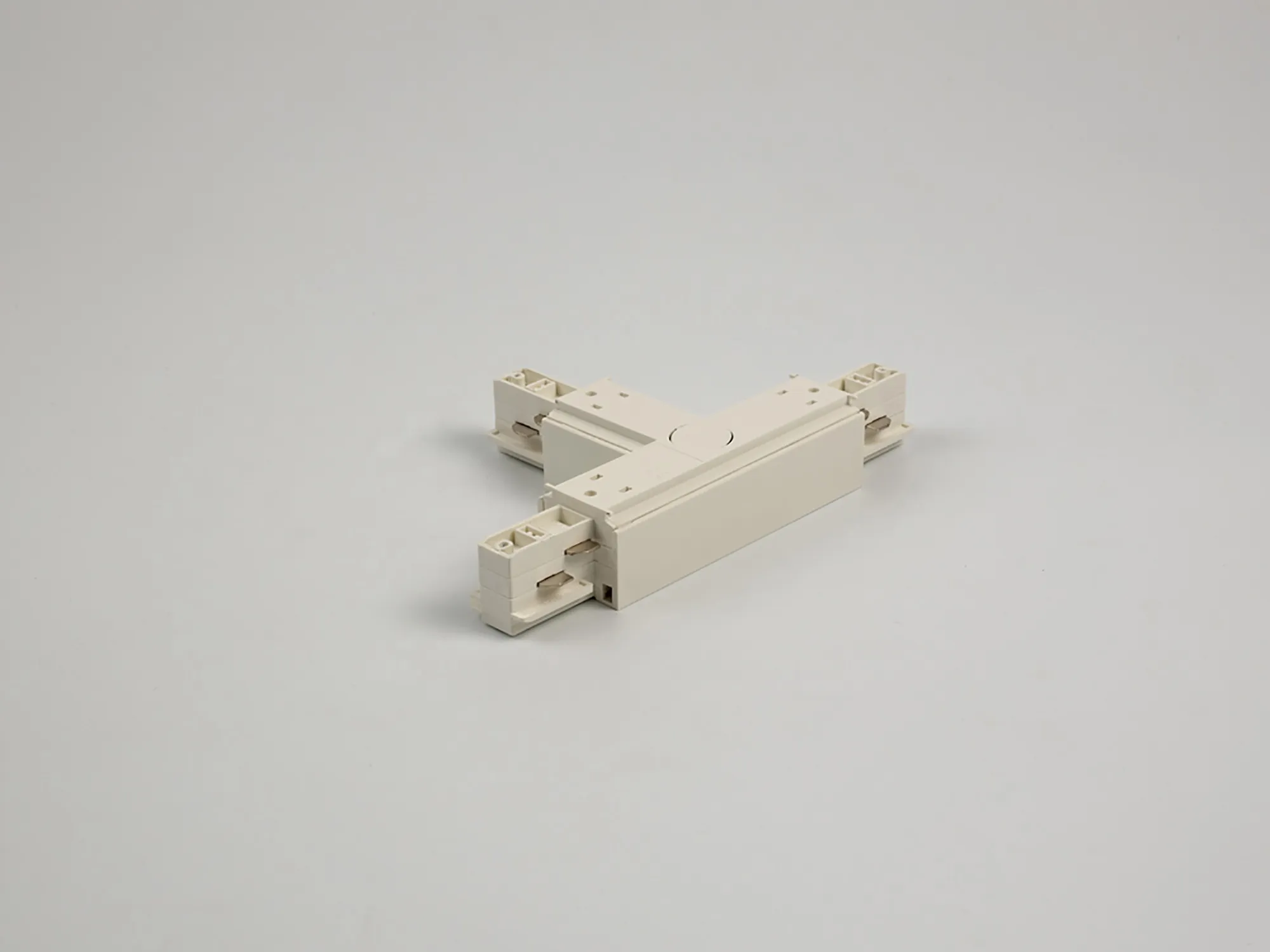 T Coupler With Feeding Option 3 Circuit Surface Mounted Track Earth Outside Left 555 1 1215 1  Eutrac 3 Circuit Surface-White